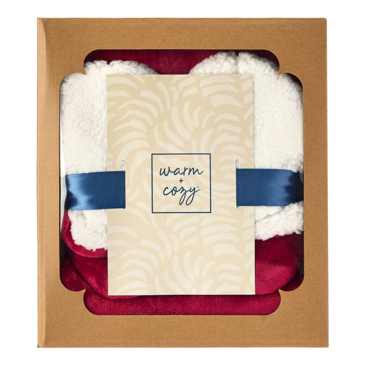 Cozy Plush Throw and Bootie Set