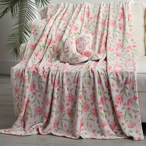 Cozy Plush Throw and Bootie Set